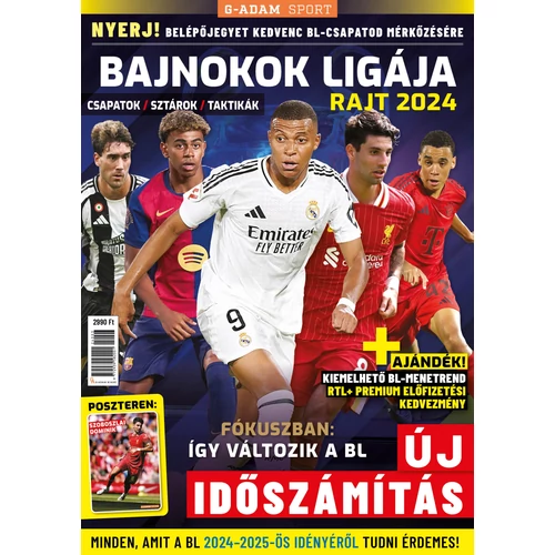 Bajnokok Ligája-rajt 2024 + PANINI FIFA 365 fociskártya  (G-ADAM SPORT)