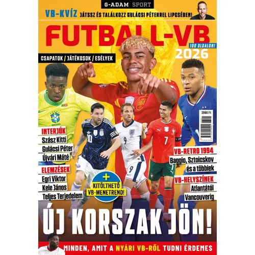FUTBALL-VB 2026 (G-ADAM SPORT) + PANINI FIFA WORLD CUP ADRENALYN XL kártya